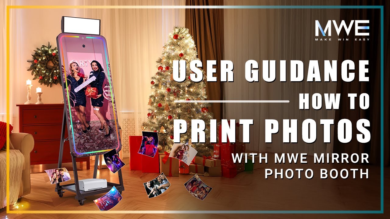 Official video thumbnail for How to Print Photos Instantly with MWE Mirror Photo Booth.