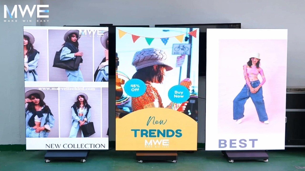 Official video thumbnail for Tri-Fold LED Poster Screen Showcase.